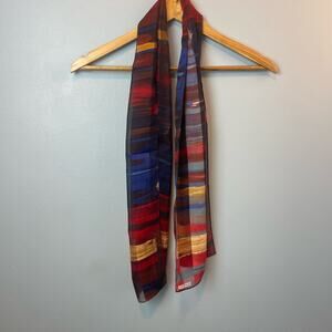 Elaine Gold Beautiful Patterned Scarf Neck Scarf Purse Scarf